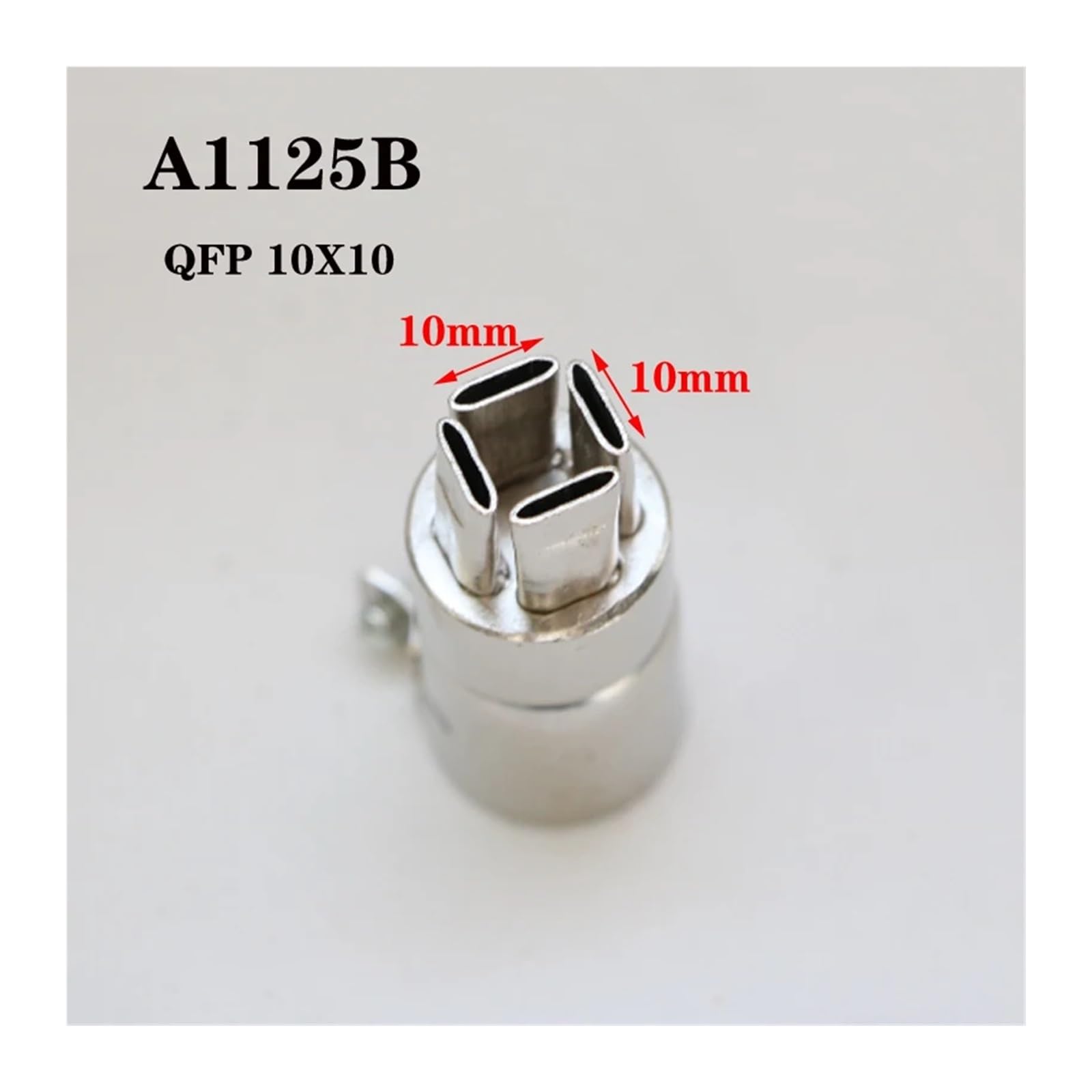 1 pz 850 ugello testa pistola ad aria calda quattro lati uscita stazione dissaldante quadrata strumento QFP(A1140B)