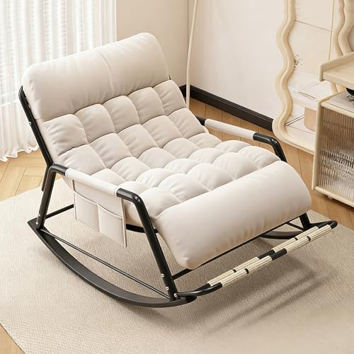 La Mejor Lista de Sillones y mecedoras para la lactancia disponible en línea. 46 Silla Mecedora Extragrande, Mecedora Lactancia para Interior y Exterior, Sillon Lactancia Doble con Cojín, Cómodo Sillón Ergonómico con Bolsillo Lateral, para Salón,...