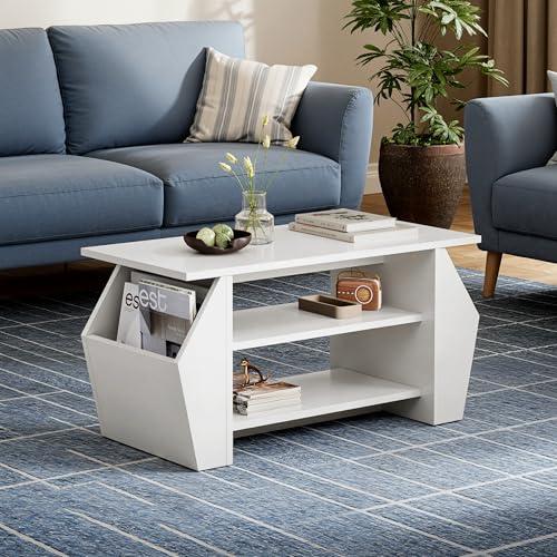 Image of Wakefit Center Table | 1 Yr Warranty | Coffee Table for Living Room Wooden, Tea Table for Living Room Wooden, Sofa Table, Free Installation from Brand, Modern Multi-Functional & Wobble-Free(Clyra)