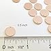 10 Pieces - 16K Rose Gold Plated Coin Disc Charm Round Stamping Blank Tag Metal Jewelry Making Supply Blank Initial Charm Holiday Gift .5