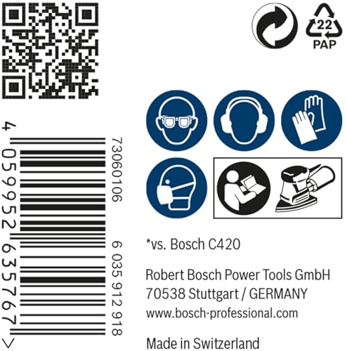 BOSCH Expert 50 Feuilles Abrasives M480 240 100 x 150 mm - vue 5