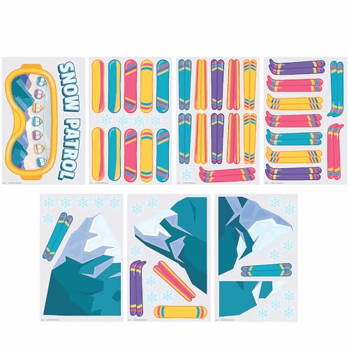 Fun Express Snow Patrol Classroom Door Decoration Set – Winter
