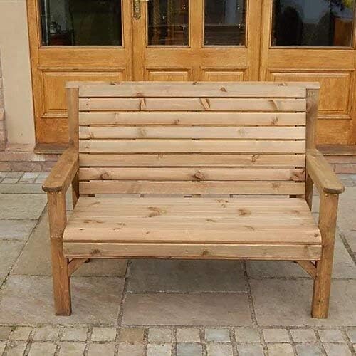 WOODEN GARDEN FURNITURE CHUNKY SOLID FULLY ASSEMBLED WOODEN GARDEN BENCH