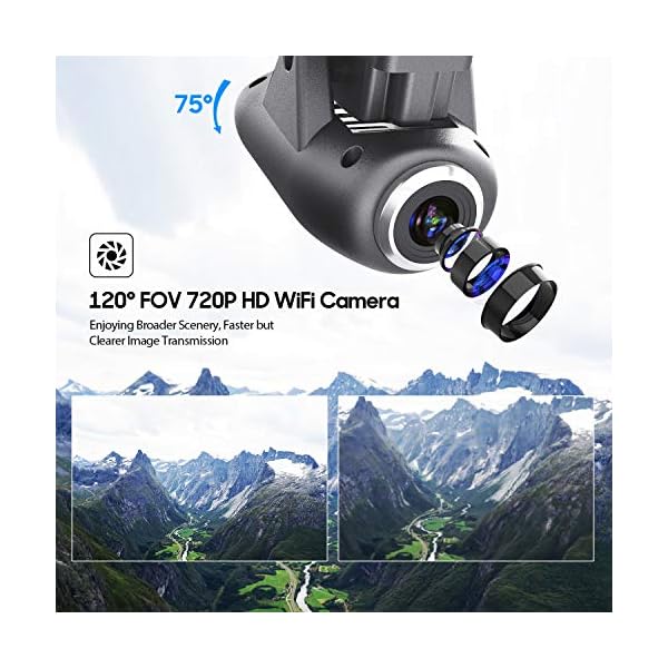 Potensic GPS Drohne FPV Drohne mit 1080P HD Kamera und 120° Weitwinkel, RC Quadrocopter Follow Me, RTH-Funktion, Live… – Bild 3