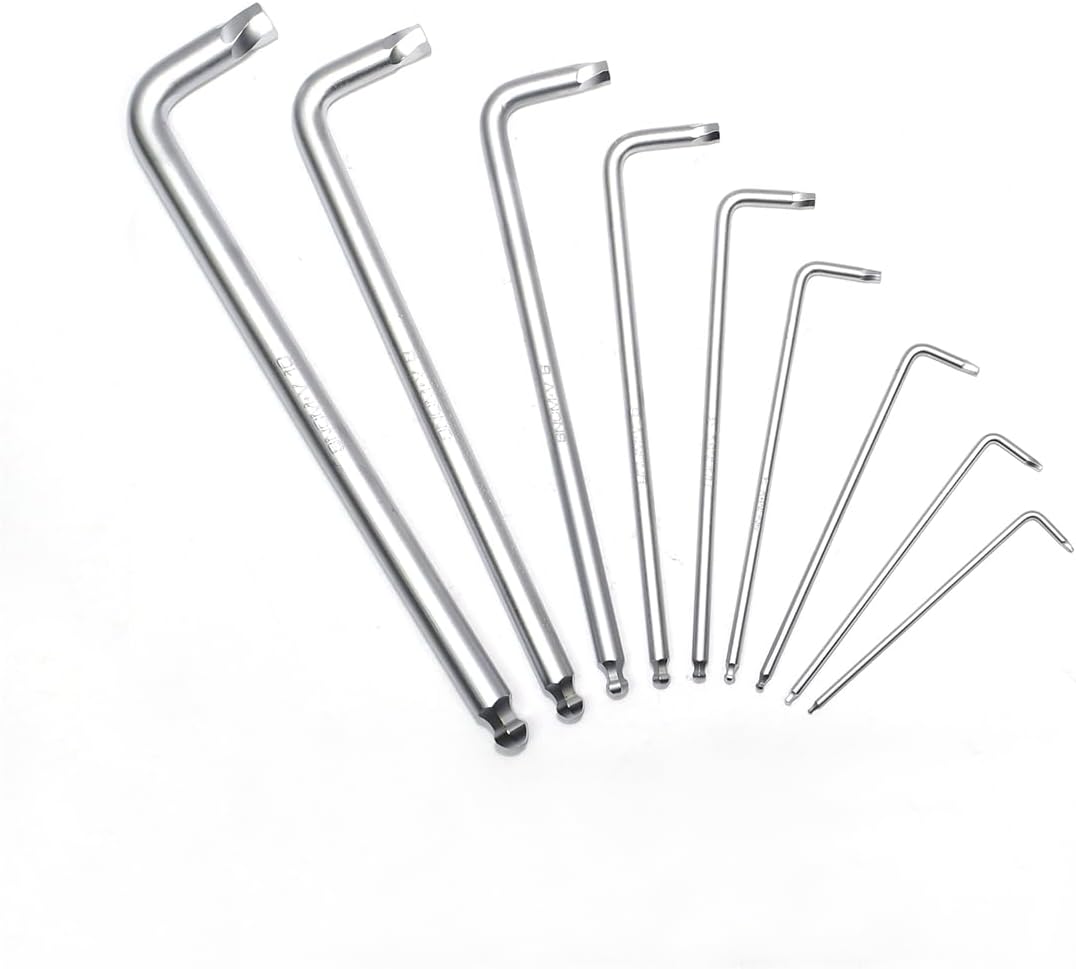 K Tool 75450 Damaged Hex Screw Remover Set, 9 Piece Metric Range from 1.5 mm to 10 mm, Twist End Extractors Remove Rounded Screws Without Drilling