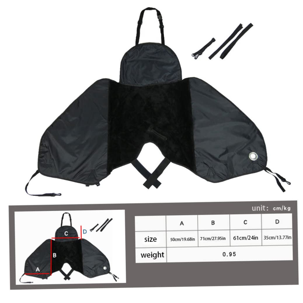 Couvre-Jambe de Scooter Motorcycle Tablier Protecteur de la Jambe étanche Ruban réfléchissant Le Vent Noir pour la Pluie Froide conducteur d'hiver pour Les vélos pour Enfants