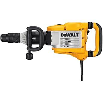 DEWALT D25901K-IN 1600W 10kg SDS-Max Demolition Hammer 25 J Impact Energy with Active Vibration control-Perform and Protect Shield