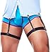 STAY GENT HemdHalter 4 Stück Shirt Stays Herren -Hemd Halterung Straffer Damit das Hemd in der Hose Bleibt Hemd halter Oberschenkel Schwarz