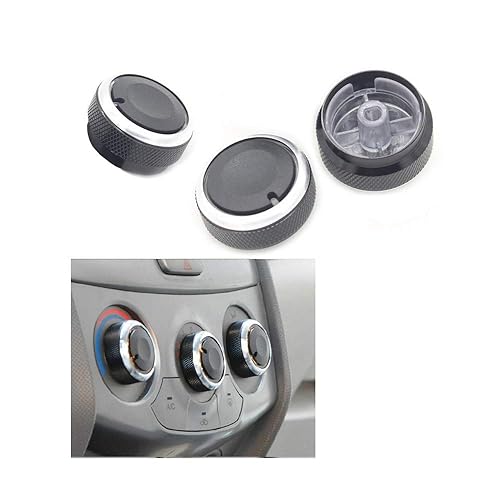 3X Car styling aleación de aluminio coche aire acondicionado AC interruptor perilla ajuste para Chevrolet vela auto decoración accesorios