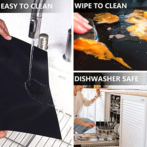 Oven Liners For Bottom Of Oven 4 Pack Large Thick Heavy Duty Nonstick Teflon Oven Mat For Bottom Of Electric Oven Gas Oven, Reusable Heat Resistant Bpa And Pfoa Free Oven Protector Liner,16X24 Inch #TOP5