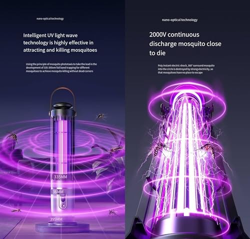 Image of Mosquito Killer Lamp Electric Mosquito Killer Lamp Mosquito Zapper, Fly Insect Killer Machine, Sensor Automatic ON - Off, Insect Bug Zapper,Fly Catcher and Trap Killer LED Lamp for Easy use Home MY01