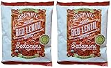 Trader Joes Organic Red Lentil Sedanini, 12 ounces Set of 2