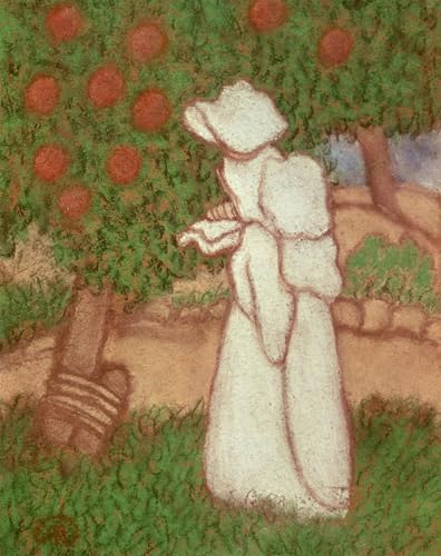 Tableau impressions d'art mural femme en robe blanche József Rippl