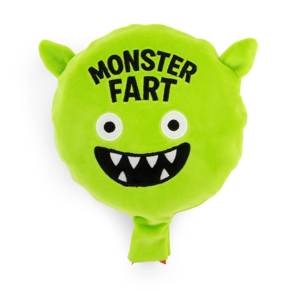 Keycraft Plushie Whoopee Cushion Monster – Funny Monster Fart Plush Toy, Squeezable Fart Noise Maker, Novelty Prank Toy & Gag Gift for Kids and Adults, Soft Joke Toy Age 3+