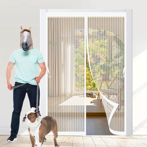 Moustiquaire porte aimantée à maille ultra-fine et installation facile rapide - 2