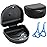 2PCS Retainer Case Denture Case: BVN Orthodontic Dental Case, Slim Braces Case, Mouth Guard Case, Denture Box, Teeth Aligner Case, Night Guard Case Container Storage Holder Black