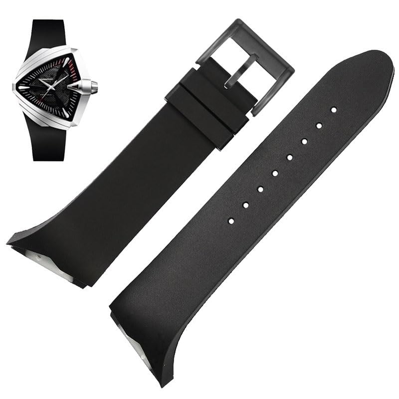 Bracelet de montre en caoutchouc premium pour Hamilton Khaki Field