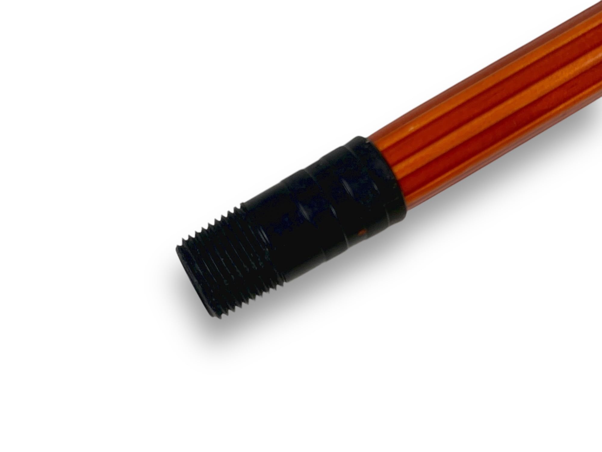 KAROP'S Balai de Cour Traditionnel 70 mm Bois Vernis Fibre mélange bassine Arenga Manche Bois Vernis Teinte Cannelle 30 cm