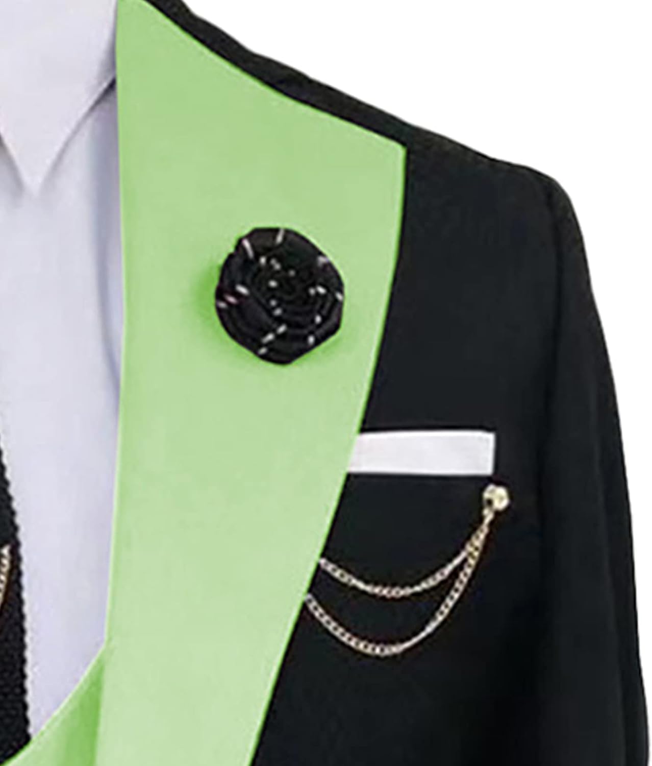 Men 1 Button Double Breasted Blazer Vest Pants Set Lapel Prom Tuxedo Formal Suits Party Slim Fit Fashion Dress Suit