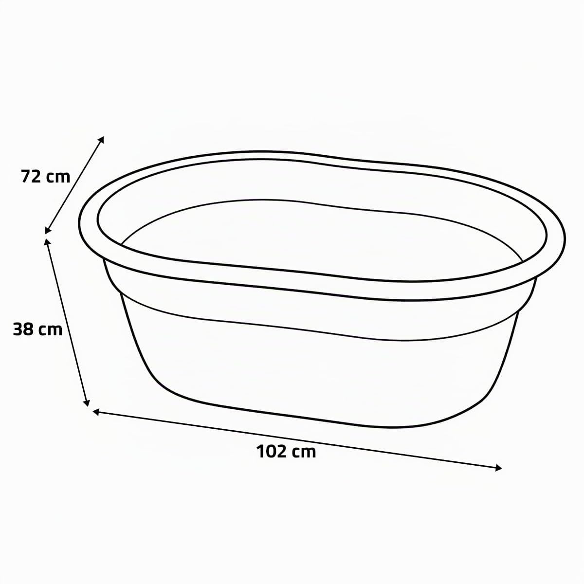Kerbl 223518 Weidetränke Circa 150 l (ohne Ablaufstopfen)