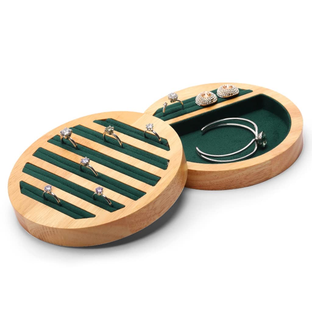 Support A Bijoux Présentoir à Bijoux En Bois 12 Emplacements BNREOZA - Pour Colliers Et Bracelets - 27x10cm étagère Bijoux Décoration