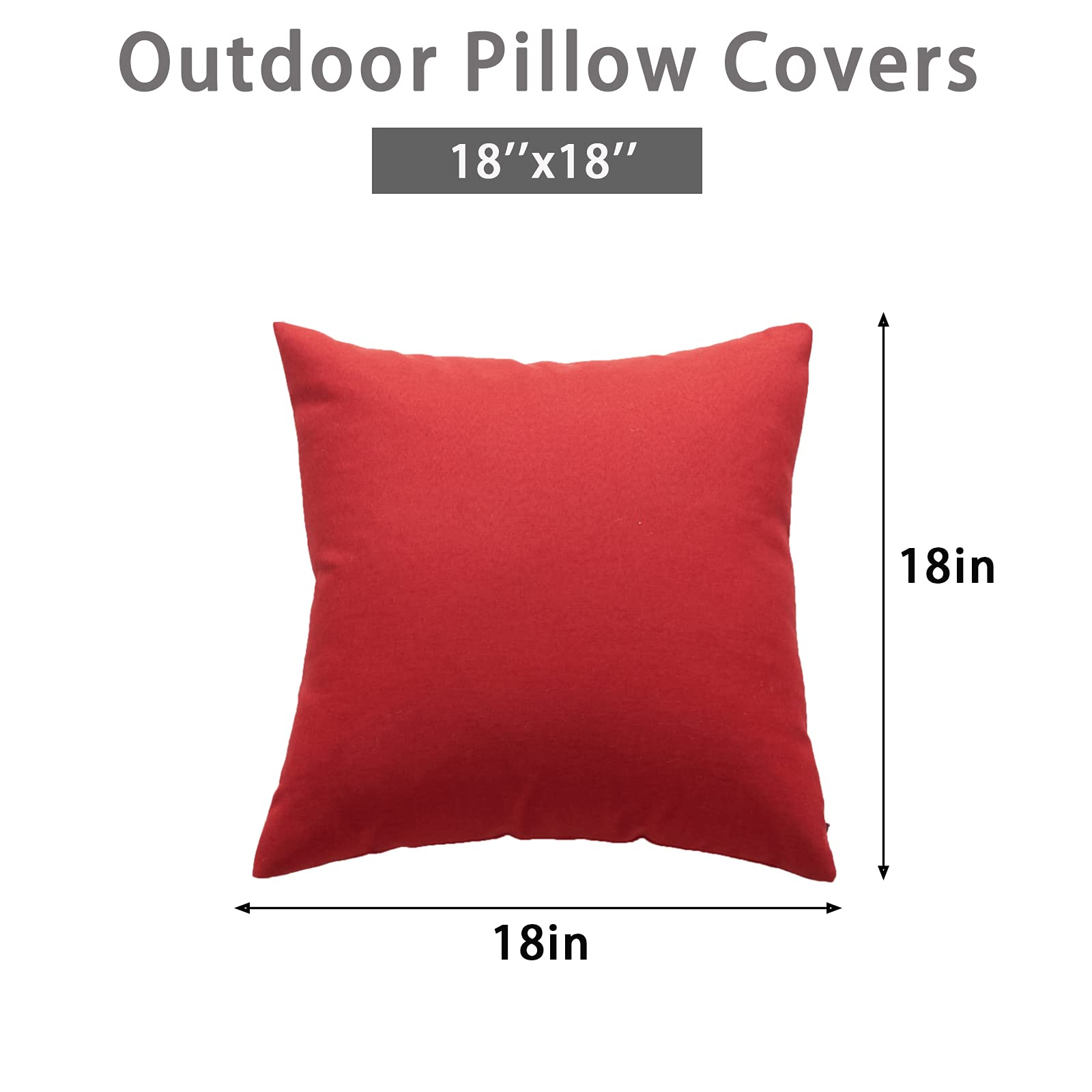 LVTXIII Set di 2 federe per cuscini da esterni, 45 x 45 cm, impermeabili, resistenti allo sbiadimento, per decorazione primaverile ed estate, da giardino, colore: verde palma