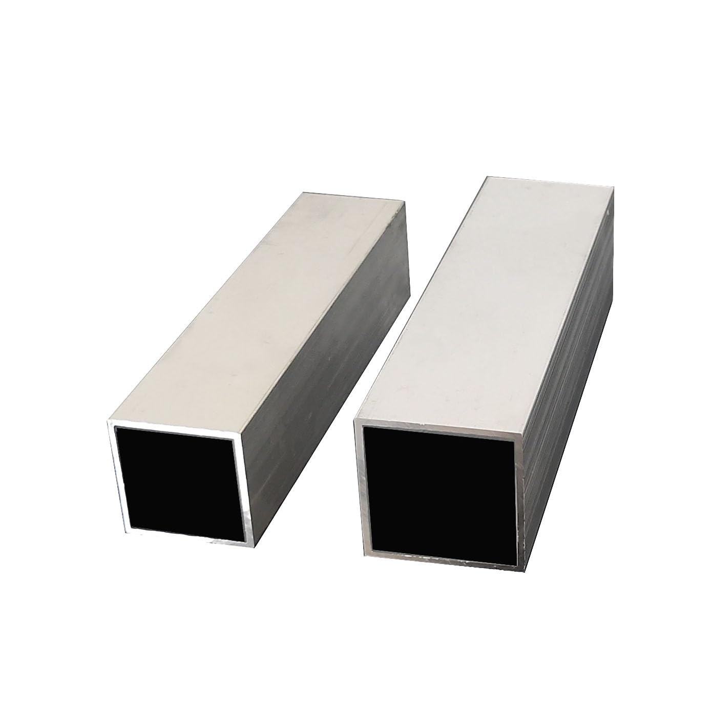 Aluminium-Rechteckrohr, 6063 Aluminium Vierkant- und Rechteckrohr, 2er-Pack, verschiedene Größen, 500 mm Länge(30x40x1mm)