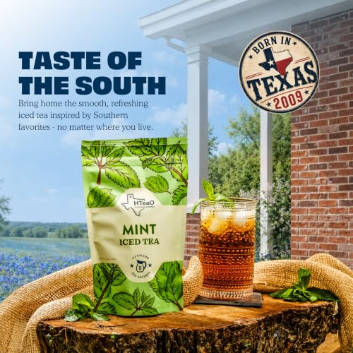 Image of HTeaO Iced Tea Bags - Makes 4 Gallons - Texas Style - Black Tea (Mint)