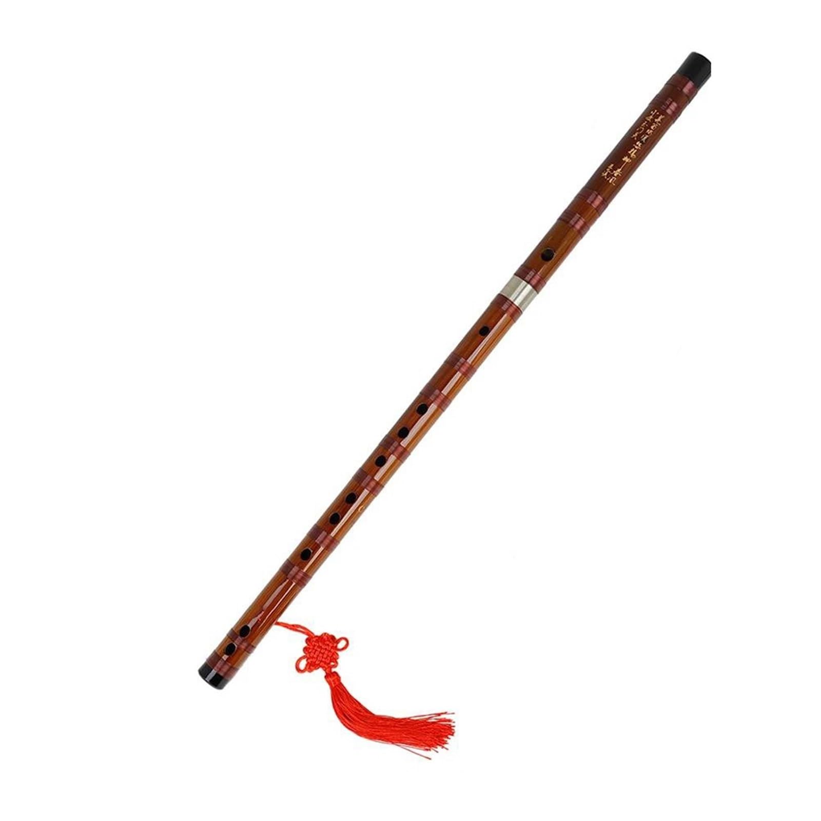 Instrumento de flauta de bambú Flauta De Bambú Para Principiantes Práctica De Clarinete Instrumento Principal Tradicional(Dark Red)