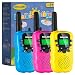 SANJOIN Walkie Talkies for Kids, 22 Channels 2 Way Radios Walkie Talkies with Backlit LCD Flashlight, Up to 3 Mile Range Kids Walkie Talkies for Outside Adventures, Camping, Hiking - 3 Pack
