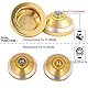 MAGICYOYO N8 Jojos Pro JoJo Responsive & Unresponsive Yoyo für Kinder, Teen, Erwachsene – Jo-Jo Metall für Anfänger bis Profis mit Jo Jo Unresponsive Lager+ Entferner+ 12 Yoyos-Saiten+ Tasche, Gold