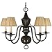 Framburg-5-Light Mahogany Bronze Jamestown Dining Chandelier-2535 MB