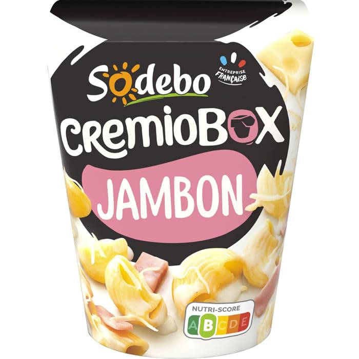 SODEBO Cremio Box Pâtes au jambon, emmental et crème 280 g