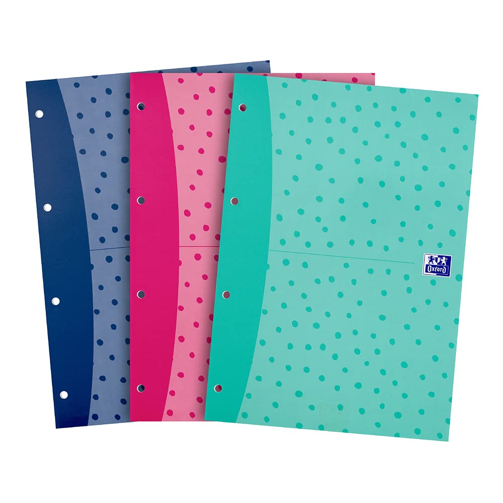 OxfordMy Notes, Lined Paper A4 Refill Pad, 140 Pages, Assorted Colours, Single Refill Pad