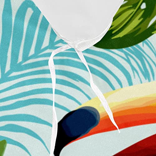 Housse de couette toucan et parure de lit double douce tropicale - 8