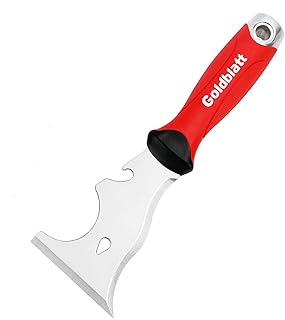Goldblatt Raspador de pintura de paneles de yeso 9 en 1, raspador de cuchillo de masilla de acero inoxidable