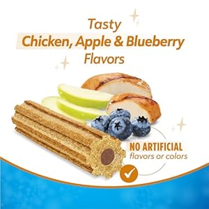 Dentalife purina plus immune support chicken apple and blueberry flavor smallmedium dog dental chews  pack of 3 19 ct Pouches   cucciolini doodles