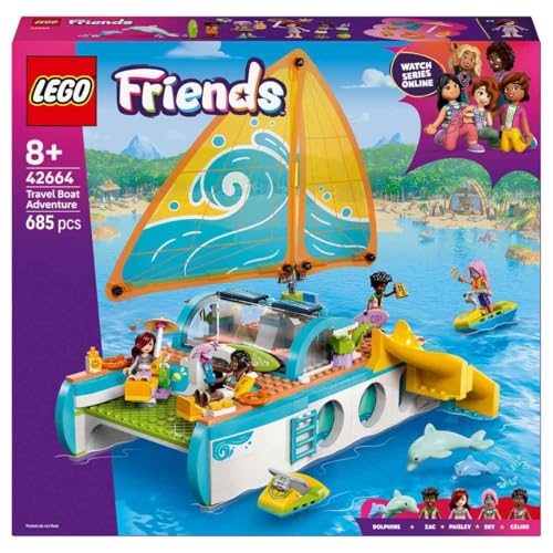 Image of LEGO Friends Travel Boat Adventure Building Kit Role-Play Toy 42664 Building Blocks Toys for 8+ Gift for Boys and Girls