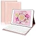 COO Funda con Teclado iPad 2018/2017, 9.7 Cubierta Ultraliviano con Teclado Español Bluetooth Desmontable para iPad Air 2/1, iPad 2018, iPad 2017, iPad Pro 9,7 con Smart Auto Sleep-Wake (Champán)