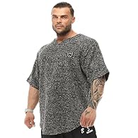 Extra wide oversize cutting. Designed for your bodybuilding, lifting and cardio trainings. 50% Cotton 50% Polyester soft and breathable cotton fabric. It is made of thick and knit textured cotton threads. It absorbs moisture and allows your skin to b...