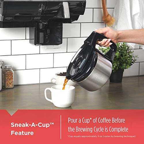 Black+Decker Scm2000Bd Spacemaker Under The Cabinet 8-Cup Programmable Coffeemaker With Thermal Carafe, Stainless Steel/Black #TOP4