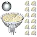 HFCDL MR16 LED Lampen,GU5.3 Spot Glühbirnen,4W ersetzt halogen leuchtmittel 50W,460 Lumens,6000K Kaltweiss,12V AC/DC,120°Abstrahlwinkel,nicht dimmbar,12er-Pack