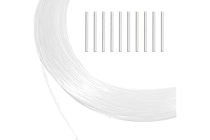 BENECREAT 50 Yards Nylon Memory Wire for Millinery Hat Brims