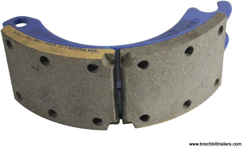 12-1/4"x4" P Q Style Air Brake Shoe/Linings with Repair Kit (BP22-017)