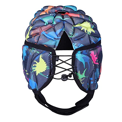 DGXINJUN Soft Shell Flag Football Helmet, 7v7 Rugby Helmet, Scrum Cap, Soccer Padded Headgear, Adjustable Head Protector for Youth Kids Adults