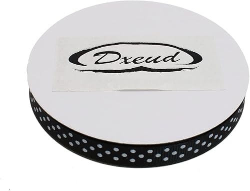 Miniatura 3 de Cinta de grogrén de lunares de 25 yardas cada rollo, 100% poliéster (38 pulgadas, verde oscuro)