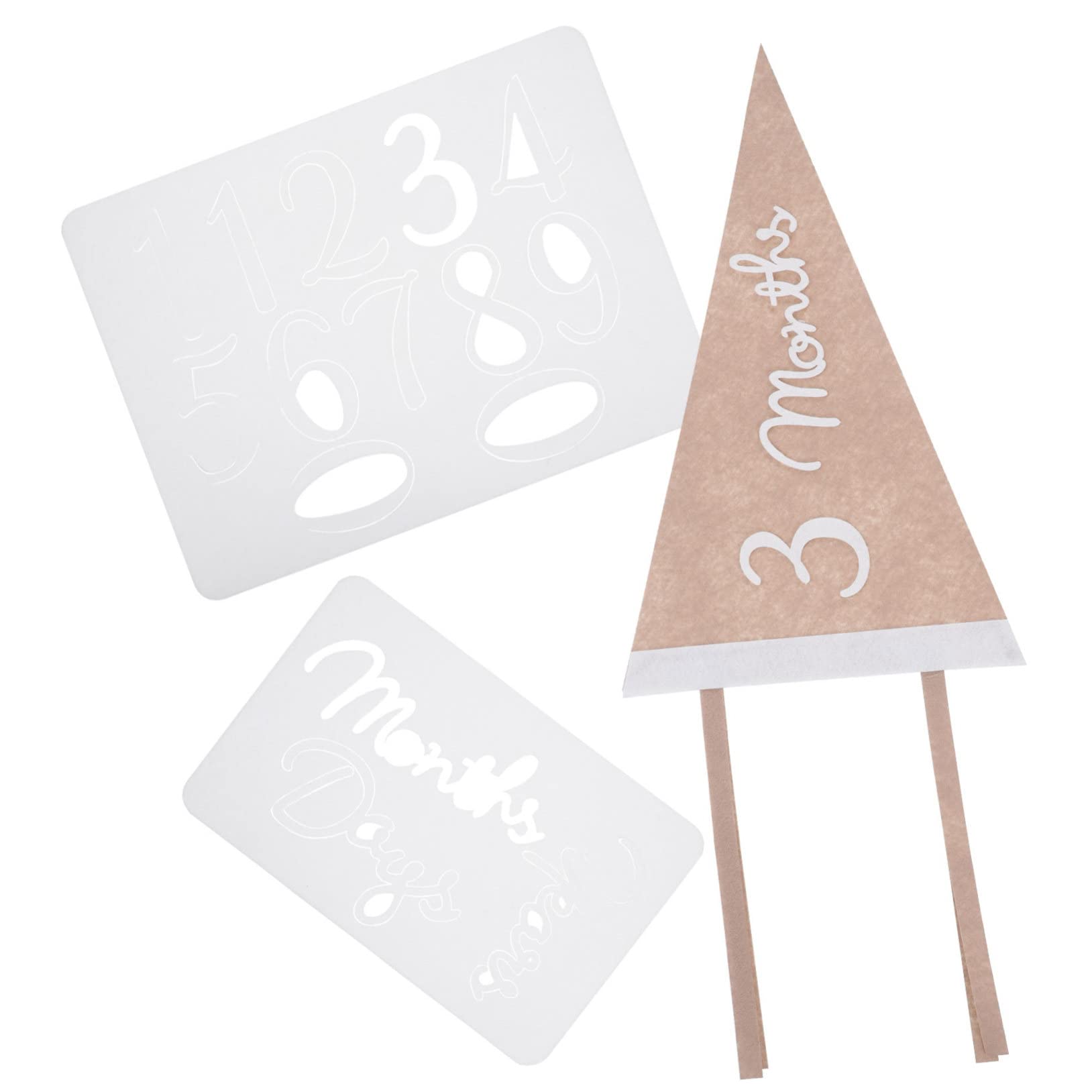 WHAMVOX Monthly Milestone Triangle Banner Welcome Baby Photo Prop Diy Decor Banner