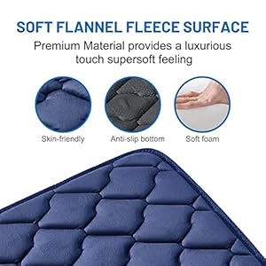   Dog-Crate-MatsSoft-Kennel-Pads-Washable-with-Anti-Slip-BottomDog-Kennel-Pads-for-SleepingPets-Mattress-Cat-Dog-Beds-for-Large-Medium-Dogs29x18Blue