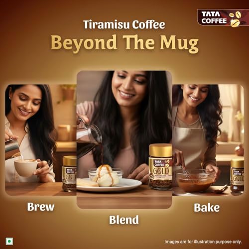 Image of Tata Coffee Gold Tiramisu Flavoured Instant Coffee, 25g
