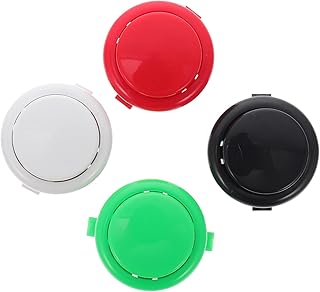 Kisangel 4 Pçs Botão Do Console De Jogo Interruptor Do Console Playset Acessórios Brilho Acessórios Botão De Jogo Arcade Botão Da Máquina De Jogo Switcheroo Botão Liso De Plástico Botão